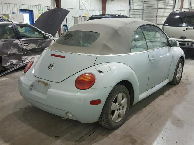 3VWBM31Y85M304987 - 2005 VOLKSWAGEN NEW BEETLE 蓝色 照片 4