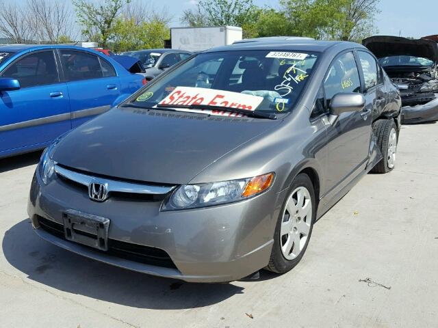 1HGFA16516L145668 - 2006 HONDA CIVIC LX CHARCOAL photo 2