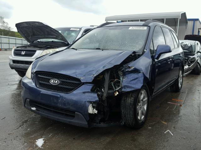 KNAFG526287150700 - 2008 KIA RONDO LX BLUE photo 2