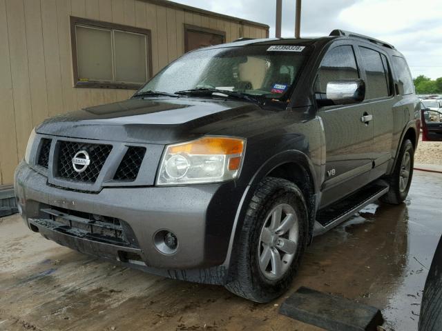 5N1AA08DX8N627873 - 2008 NISSAN ARMADA SE CHARCOAL photo 2