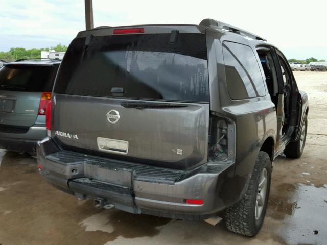 5N1AA08DX8N627873 - 2008 NISSAN ARMADA SE CHARCOAL photo 4