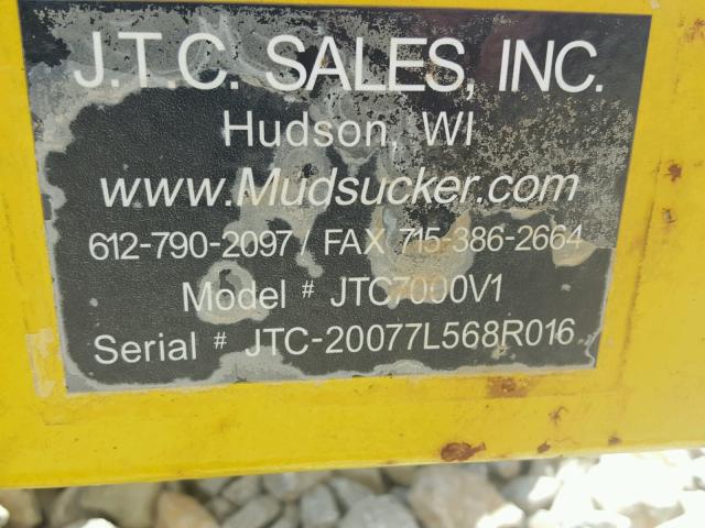 JTC20077L568R016 - 2007 MISC TRAILER Żółty zdjęcie 10