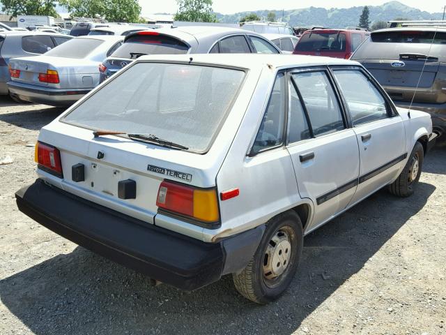 JT2AL32H9F3618675 - 1985 TOYOTA TERCEL DEL SILVER photo 4