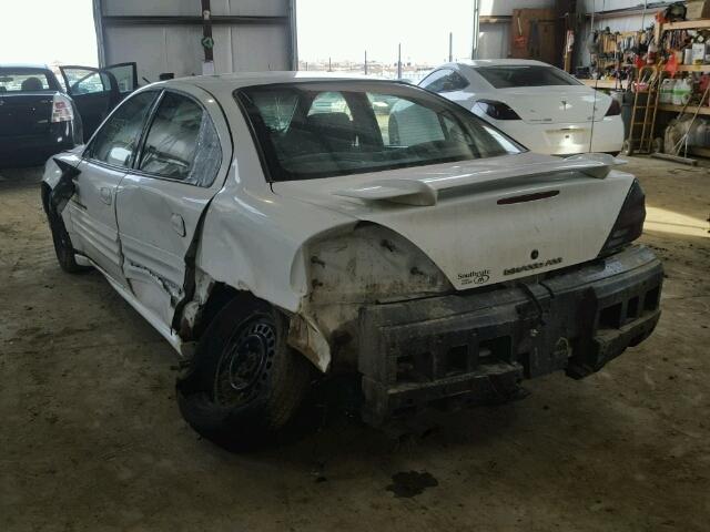 1G2NF52E1YM767990 - 2000 PONTIAC GRAND AM S Սպիտակ լուսանկար 3