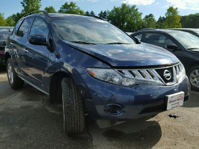 JN8AZ18W89W202205 - 2009 NISSAN MURANO S BLUE photo 1