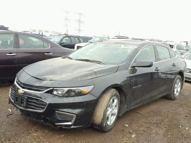 1G1ZB5ST7HF133197 - 2017 CHEVROLET MALIBU LS შავი ფოტო 2