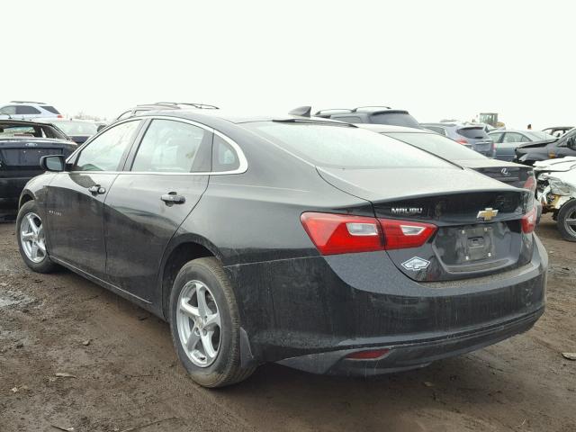 1G1ZB5ST7HF133197 - 2017 CHEVROLET MALIBU LS შავი ფოტო 3