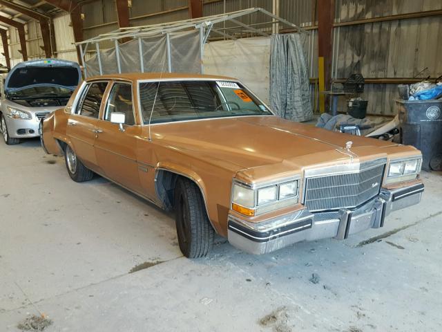 1G6AD6980D9262075 - 1983 CADILLAC DEVILLE BROWN photo 1