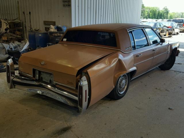 1G6AD6980D9262075 - 1983 CADILLAC DEVILLE BROWN photo 4