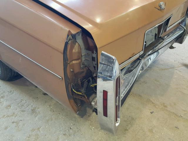 1G6AD6980D9262075 - 1983 CADILLAC DEVILLE BROWN photo 9