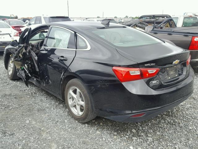 1G1ZB5ST9HF126350 - 2017 CHEVROLET MALIBU LS შავი ფოტო 3