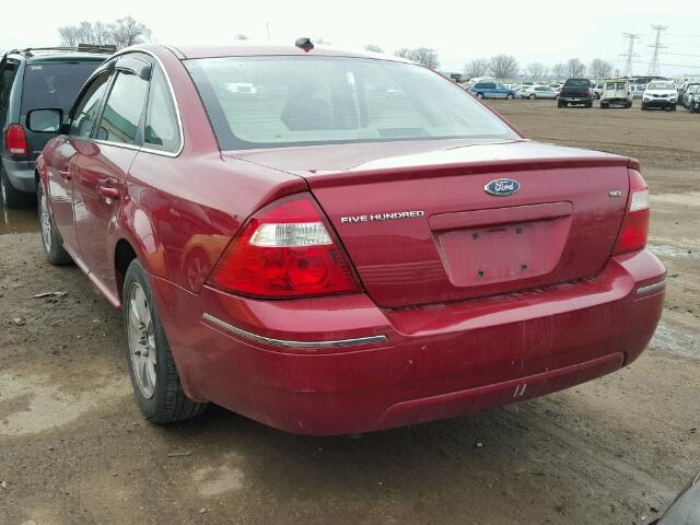 1FAHP24187G162138 - 2007 FORD FIVE HUNDR RED photo 3