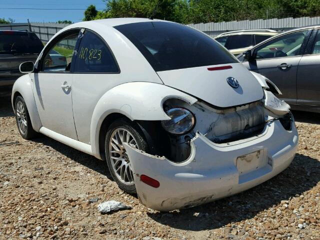 3VWCS21C61M400412 - 2001 VOLKSWAGEN NEW BEETLE WHITE photo 3