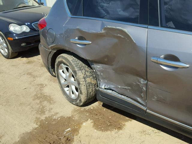 JN1AJ0HR1AM750914 - 2010 INFINITI EX35 BASE GRAY photo 9