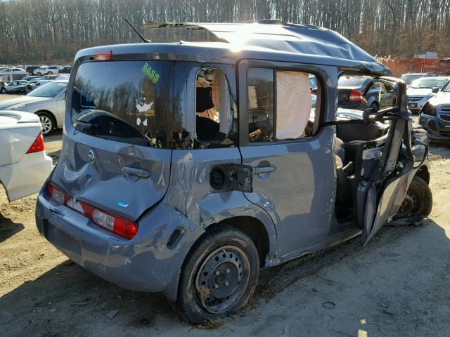 JN8AZ2KR0DT304374 - 2013 NISSAN CUBE S GRAY photo 4