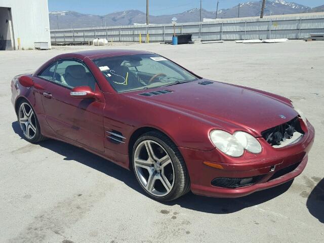 WDBSK75F03F051622 - 2003 MERCEDES-BENZ SL 500R MAROON photo 1