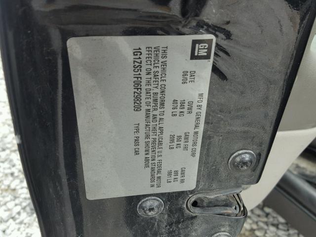 1G1ZS51F06F298209 - 2006 CHEVROLET MALIBU LS Qara foto 10