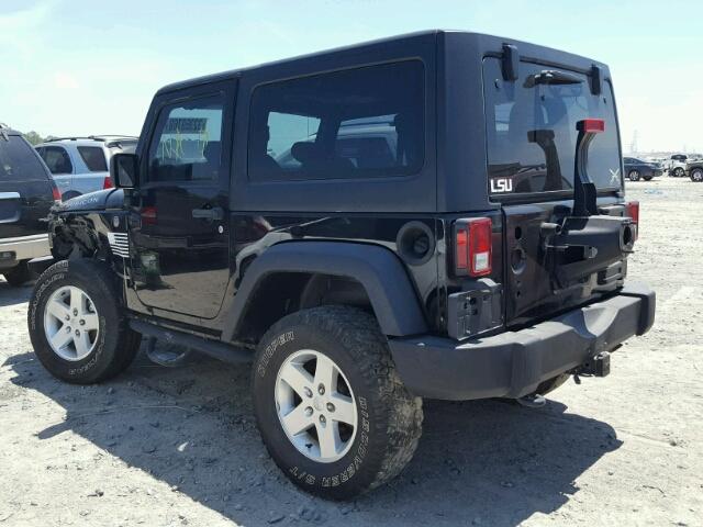 1C4AJWAG0EL244902 - 2014 JEEP WRANGLER S BLACK photo 3