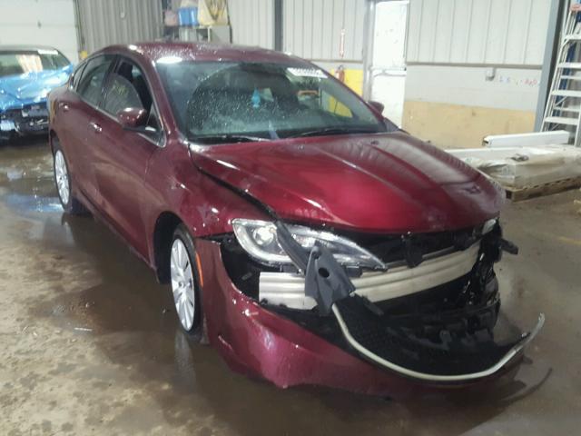 1C3CCCFB5FN591909 - 2015 CHRYSLER 200 LX RED photo 1