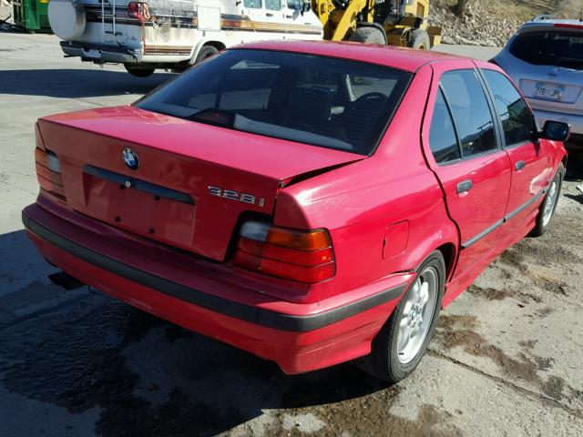 WBACD4326TAV35531 - 1996 BMW 328 I AUTO RED photo 4