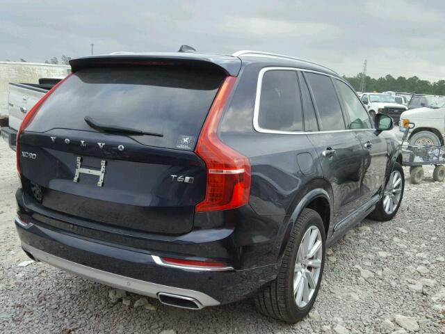 YV4A22PL4G1049004 - 2016 VOLVO XC90 T6 BLUE photo 4