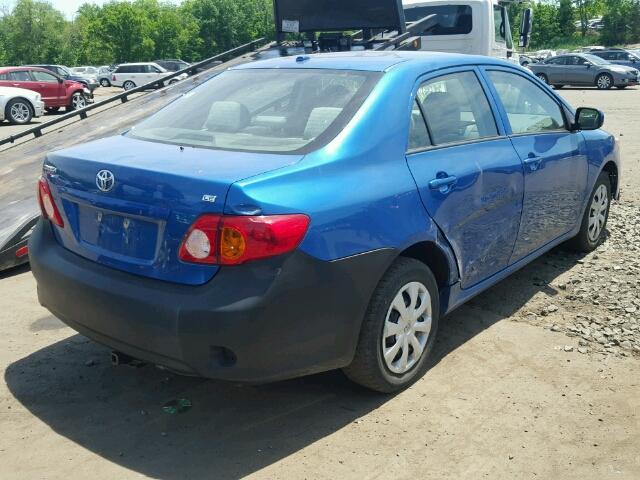 2T1BU4EEXAC303397 - 2010 TOYOTA COROLLA BA BLUE photo 4