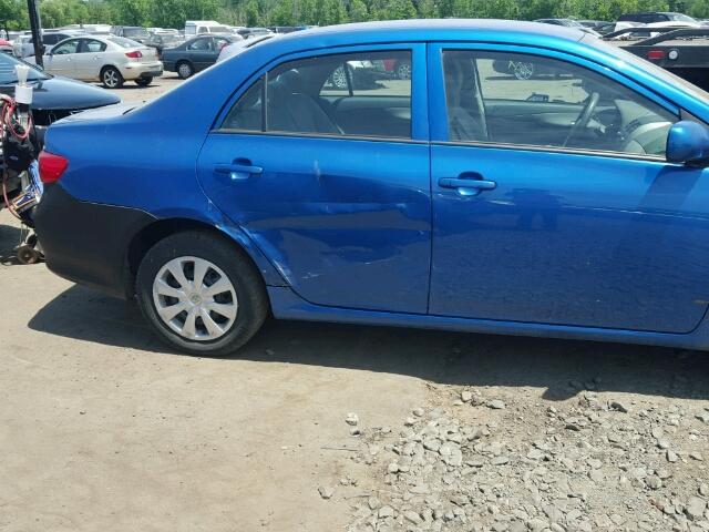 2T1BU4EEXAC303397 - 2010 TOYOTA COROLLA BA BLUE photo 9