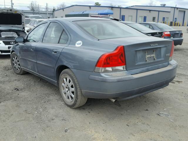 YV1RS61R922106661 - 2002 VOLVO S60 BLUE photo 3