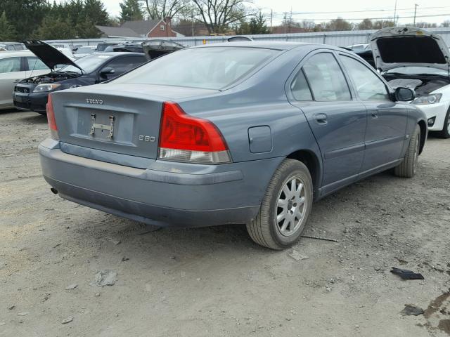 YV1RS61R922106661 - 2002 VOLVO S60 BLUE photo 4