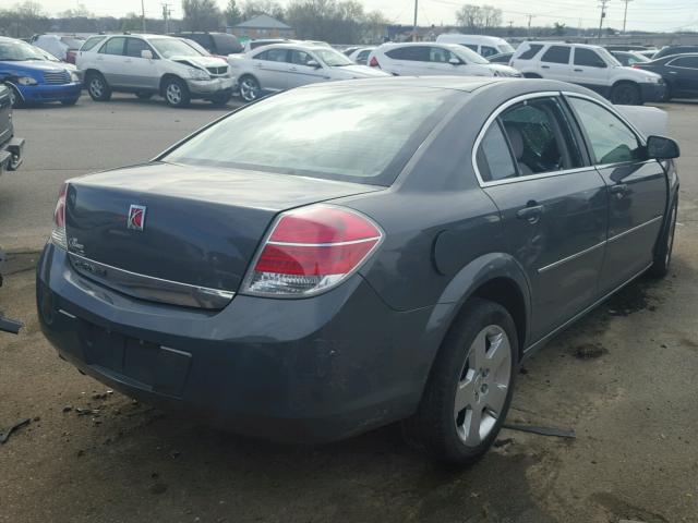 1G8ZS57BX8F242609 - 2008 SATURN AURA XE GRAY photo 4