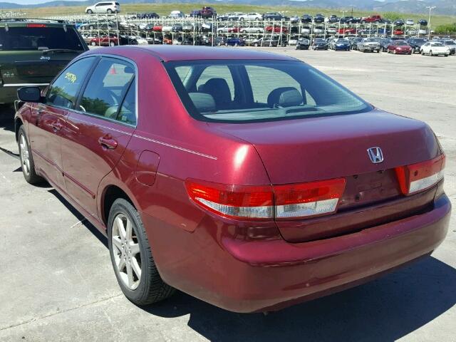 1HGCM66513A045178 - 2003 HONDA ACCORD EX RED photo 3