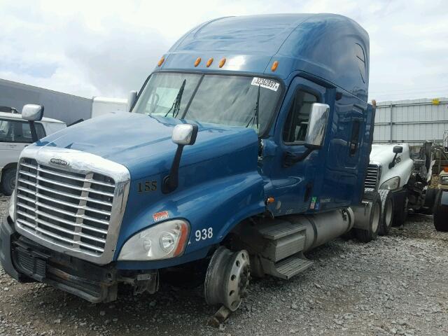 1FUJGLDR8ALAT2345 - 2010 FREIGHTLINER CASCADIA 1 BLUE photo 2