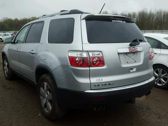 1GKLVMED0AJ197608 - 2010 GMC ACADIA SLT ვერცხლისფერი ფოტო 3