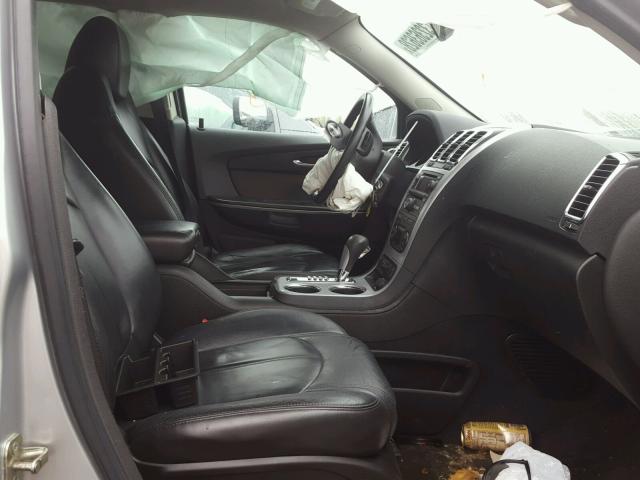 1GKLVMED0AJ197608 - 2010 GMC ACADIA SLT ვერცხლისფერი ფოტო 5