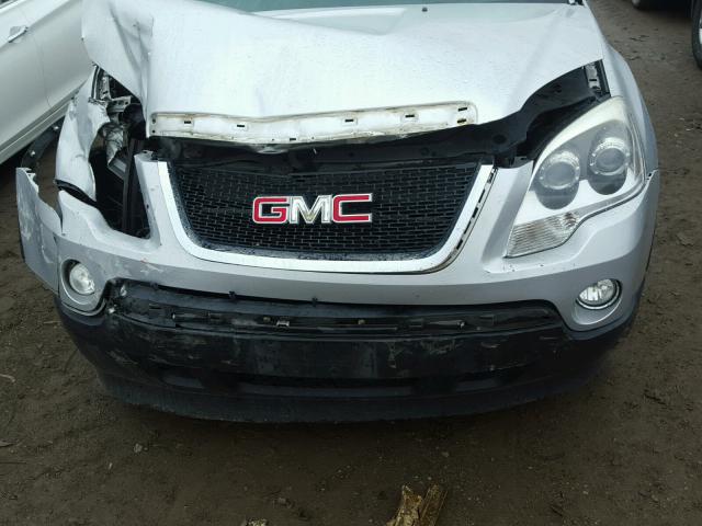 1GKLVMED0AJ197608 - 2010 GMC ACADIA SLT ვერცხლისფერი ფოტო 7