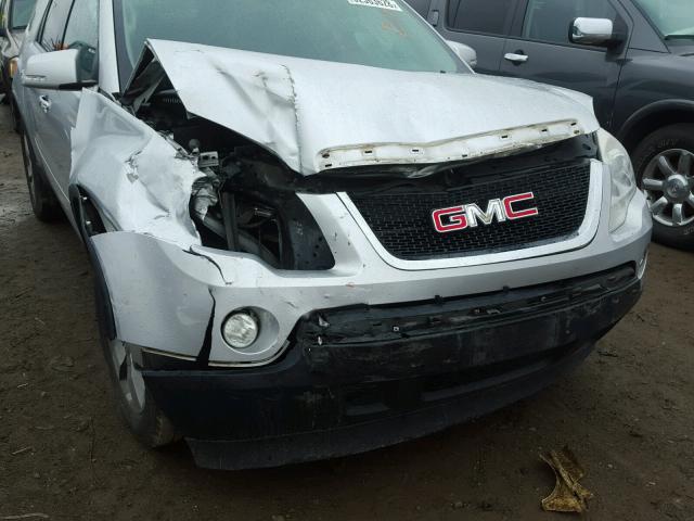 1GKLVMED0AJ197608 - 2010 GMC ACADIA SLT ვერცხლისფერი ფოტო 9