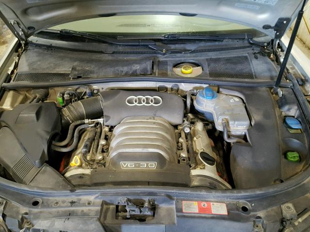 WAULT64B32N149069 - 2002 AUDI A6 3.0 QUA GOLD photo 7