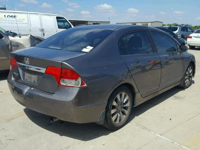 19XFA16939E015387 - 2009 HONDA CIVIC EXL BROWN photo 4