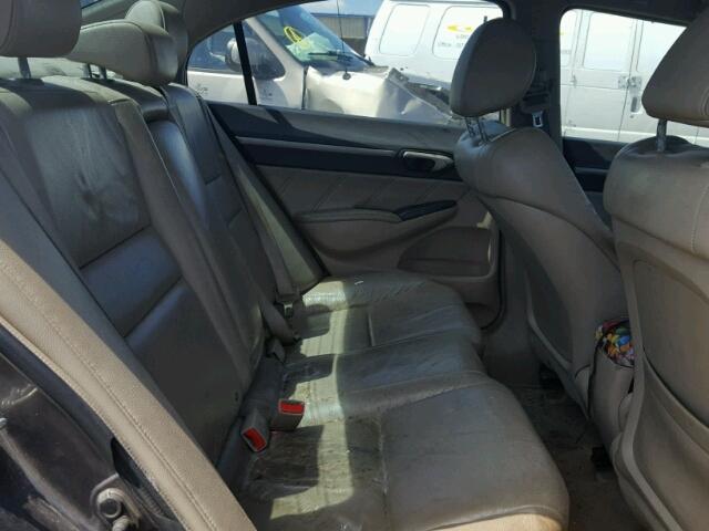 19XFA16939E015387 - 2009 HONDA CIVIC EXL Qəhvəyi foto 6