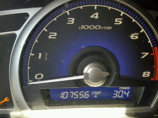 19XFA16939E015387 - 2009 HONDA CIVIC EXL Qəhvəyi foto 8