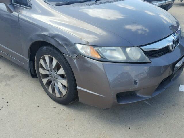 19XFA16939E015387 - 2009 HONDA CIVIC EXL Qəhvəyi foto 9