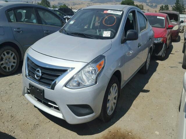 3N1CN7AP6FL954141 - 2015 NISSAN VERSA S WHITE photo 2