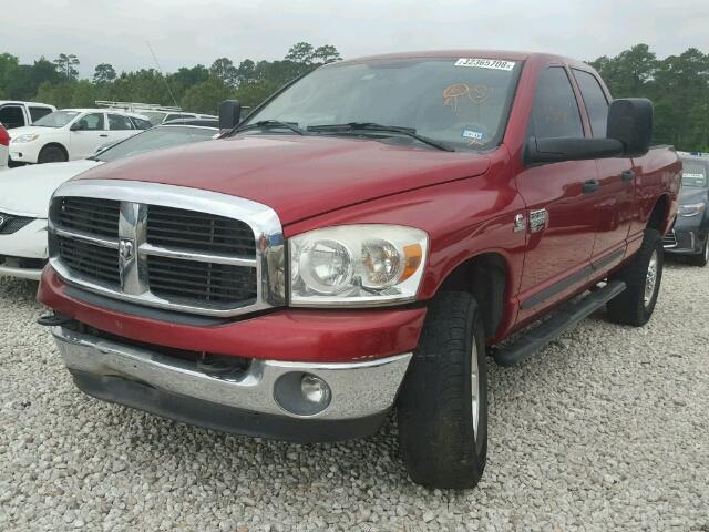 1D7KS28C97J551390 - 2007 DODGE RAM 2500 S BURGUNDY photo 2