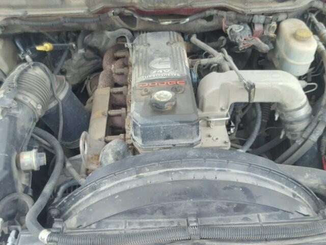 1D7KS28C97J551390 - 2007 DODGE RAM 2500 S BURGUNDY photo 7