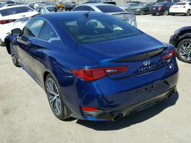 JN1EV7EK5HM362083 - 2017 INFINITI Q60 PREMIU BLUE photo 3