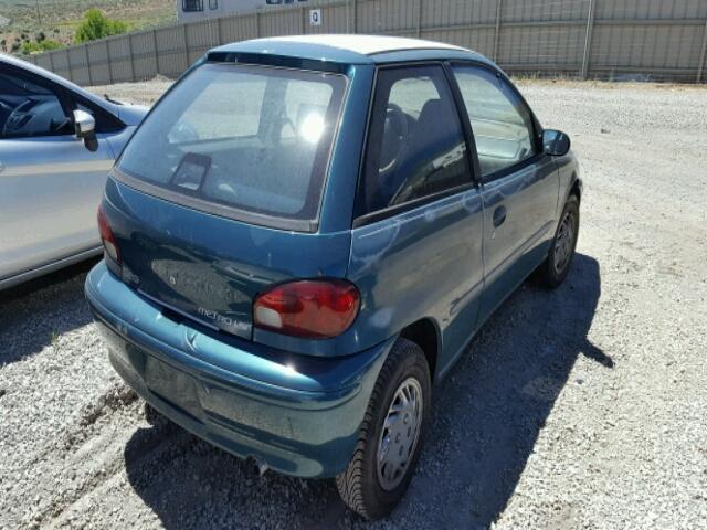 2C1MR229XV6729844 - 1997 GEO METRO GREEN photo 4