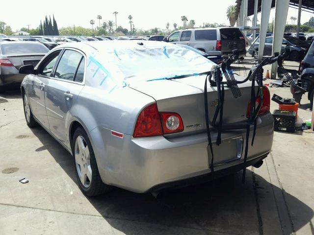 1G1ZJ57728F171225 - 2008 CHEVROLET MALIBU 2LT SILVER photo 3