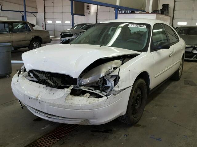 1FAFP52U61G208286 - 2001 FORD TAURUS LX WHITE photo 2