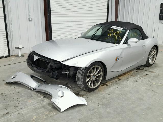 4USBT33463LS41154 - 2003 BMW Z4 2.5 SILVER photo 2