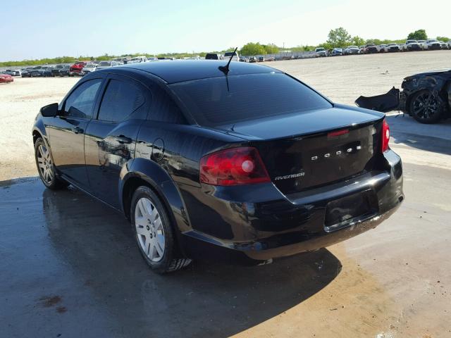 1B3BD4FBXBN598733 - 2011 DODGE AVENGER EX BLACK photo 3